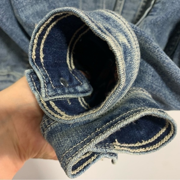 TORRID Denim Trucker Sherpa Jacket Size 00 - Picture 7 of 16